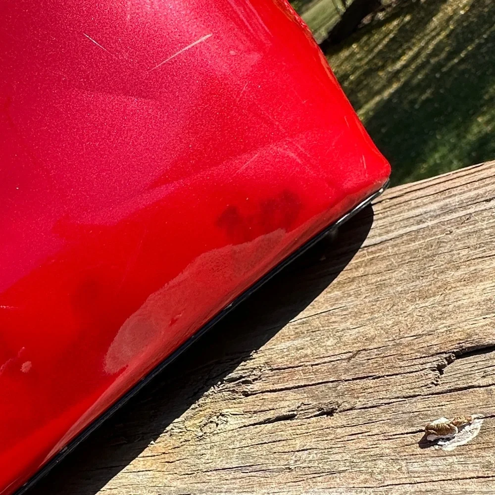 Beijo Red and Black Satchel - Picture 2 of 9